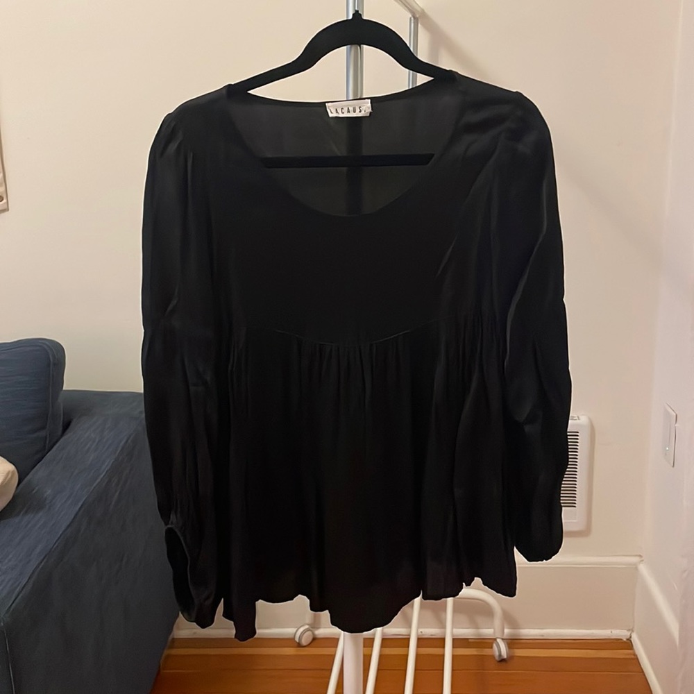LACAUSA Silk Blouse